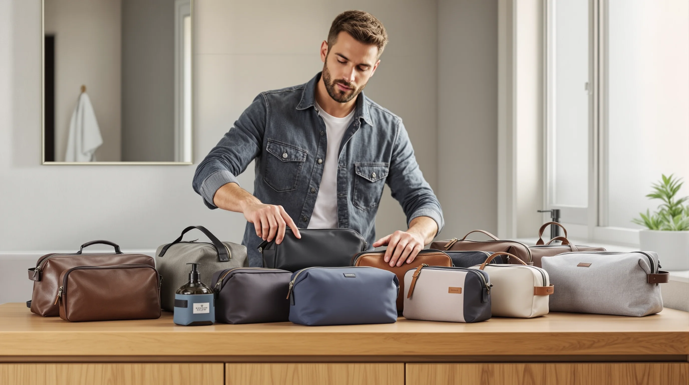 Trousse de toilette homme : les 12 modèles pour allier style et praticité